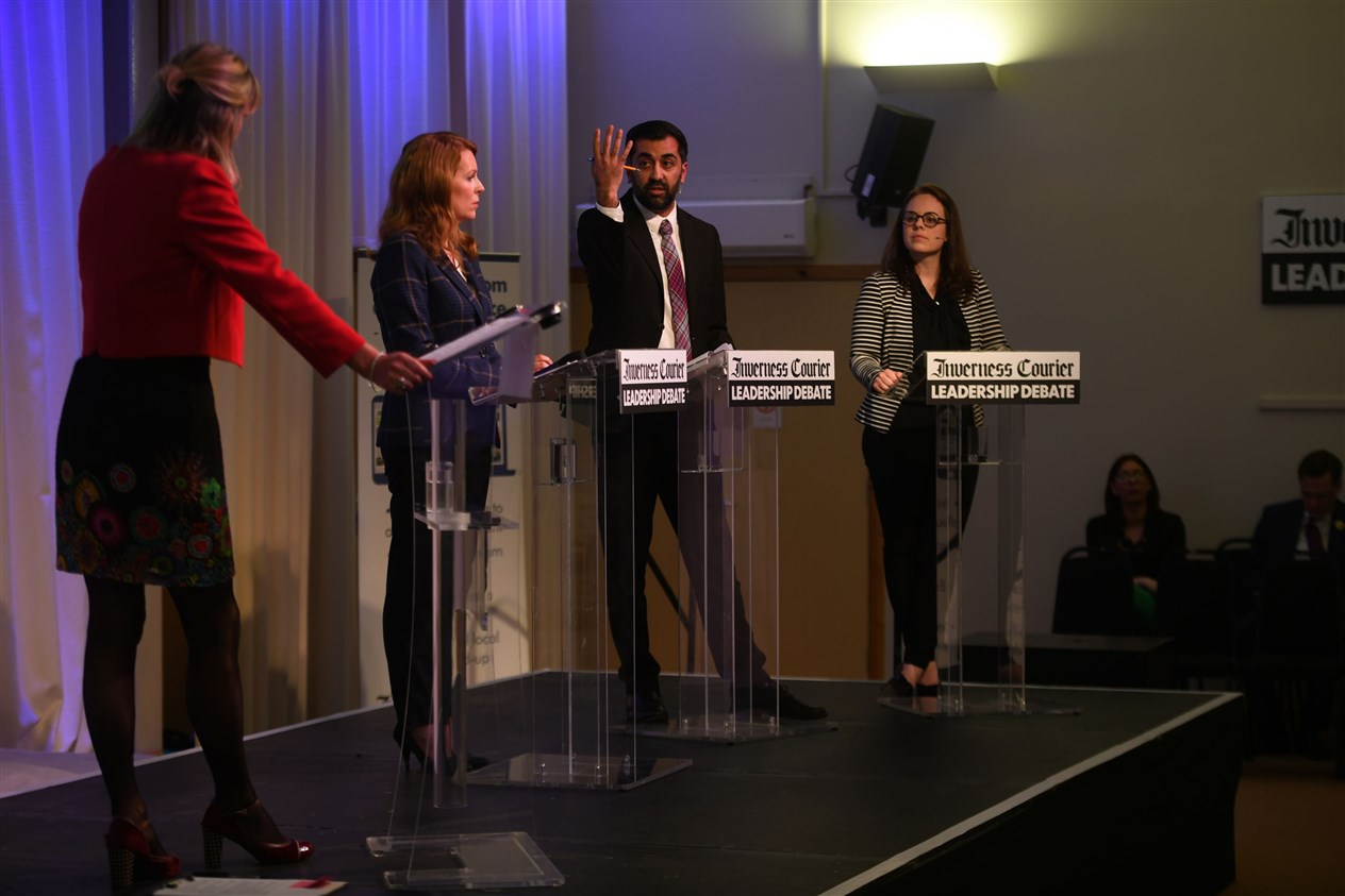 Ash Regan, Humza Yousaf and Kate Forbes. Picture: James Mackenzie.