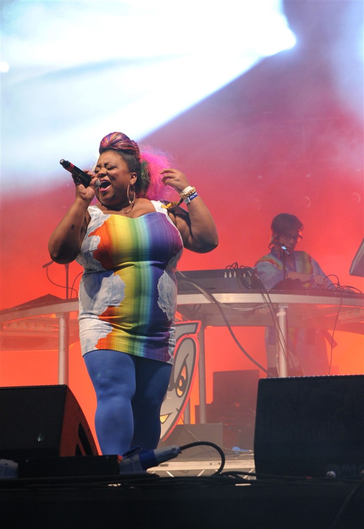 Basement Jaxx at RockNess 2013 on the Friday night. Picture: HNM/ Alison White.