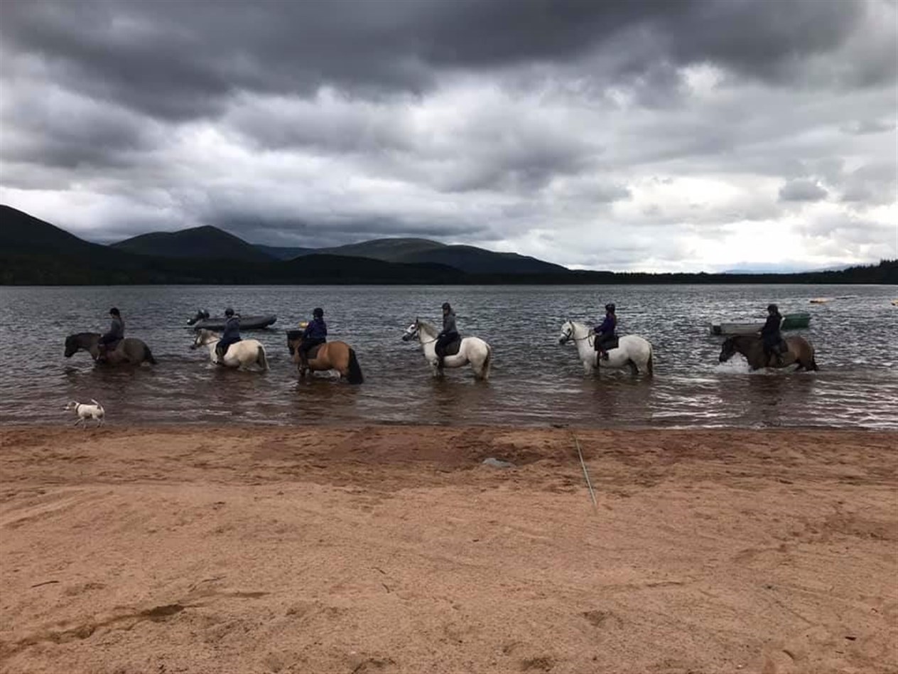 Time for a dip in the loch's waters.