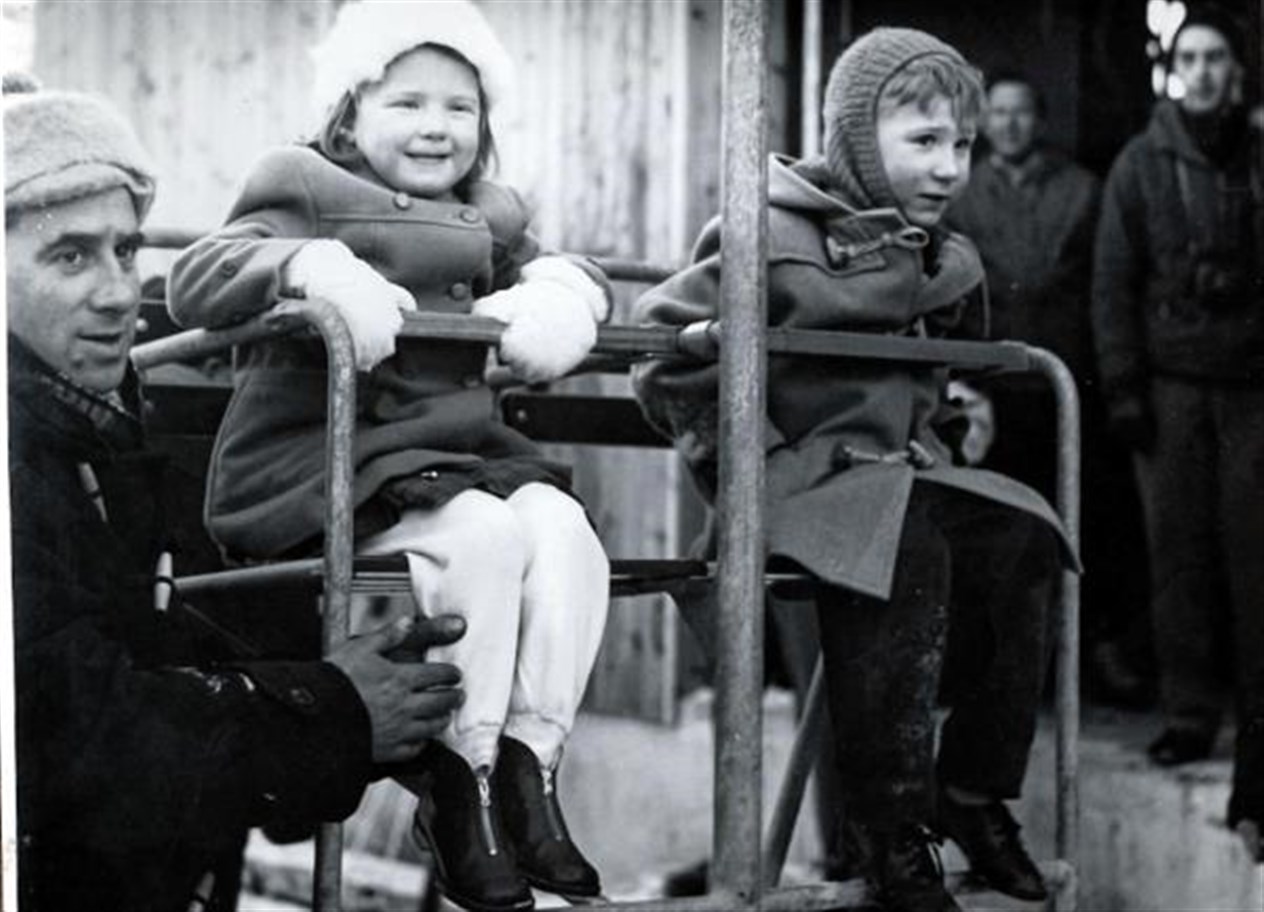 The chairlift company's first manager Bob Clyde sends off the inaugural chair 50 years ago