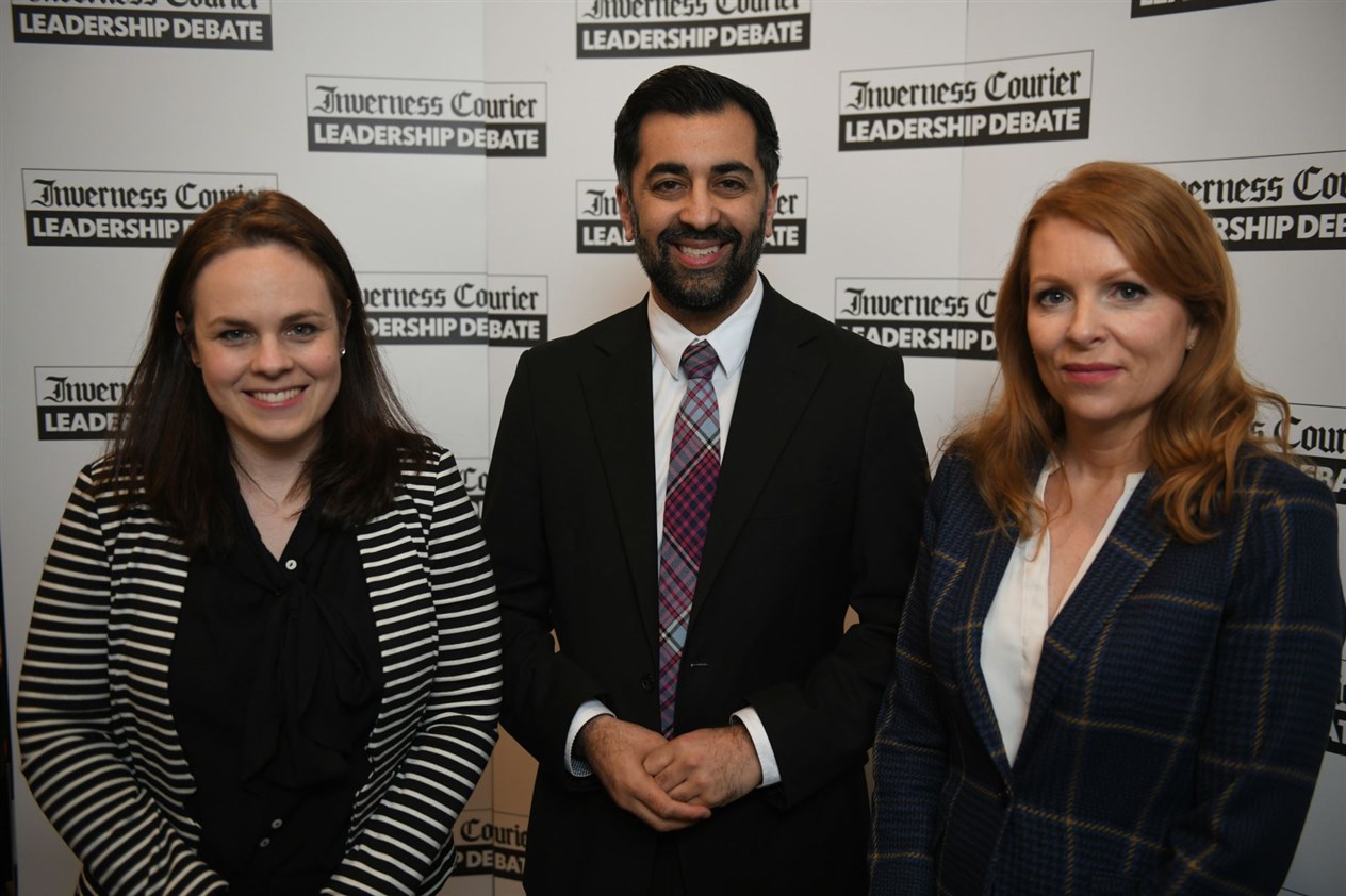 Kate Forbes, Humza Yousaf and Ash Regan. Picture: James Mackenzie.
