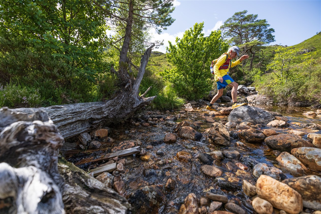 A burn crossing along the route of the Cape Wrath Ultra. Picture: No Limits Photography