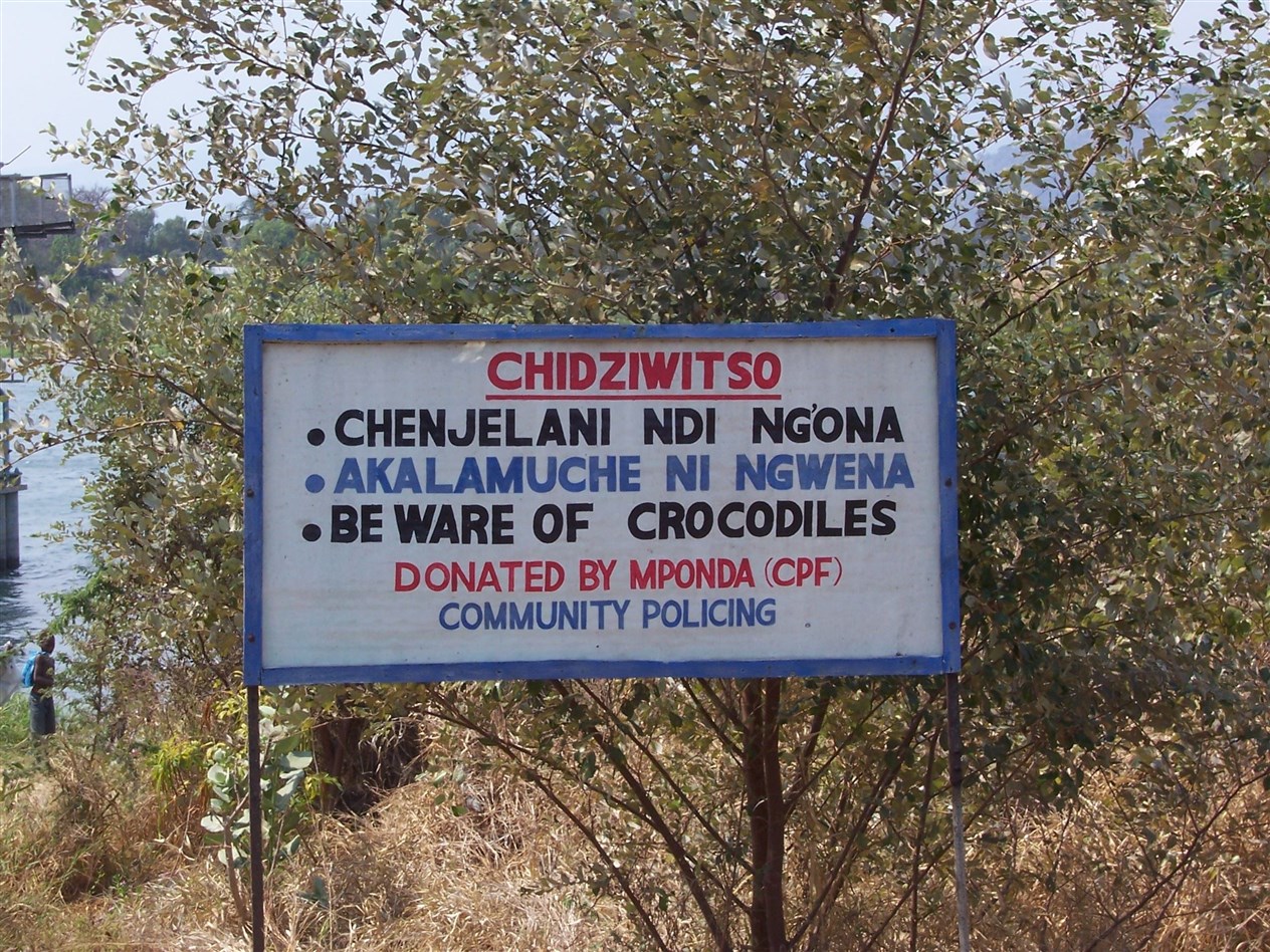 A different kind of threat in Malawi... not your every day warning to the public in Scotland at least.