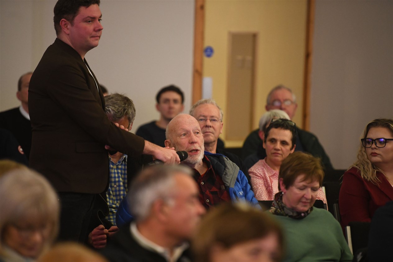 Questions from the audience. Picture: James Mackenzie.