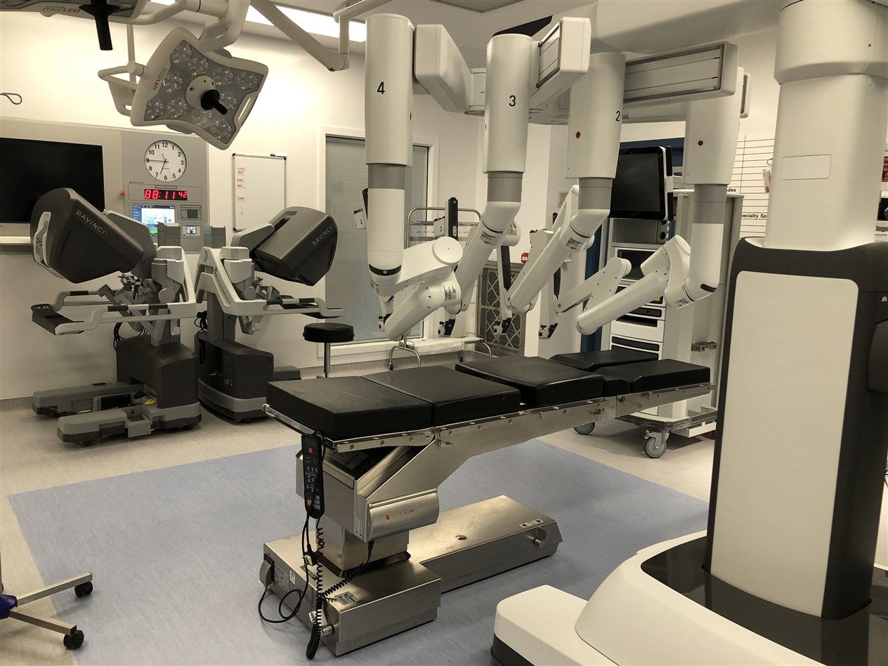 Surgeons at the city hospital are delighted with the arrival of the high tech equipment.