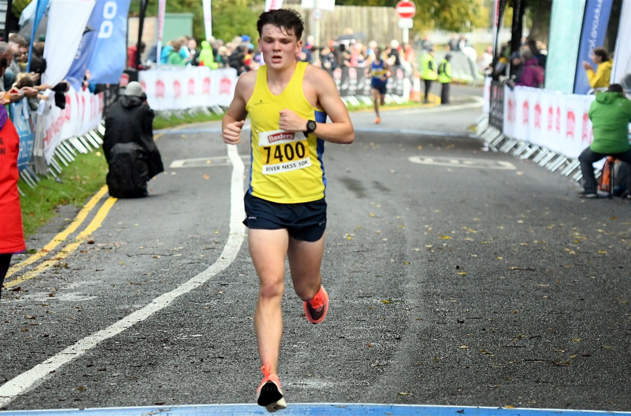 Alastair Marshall came 2nd in the 10k. Picture: James Mackenzie.
