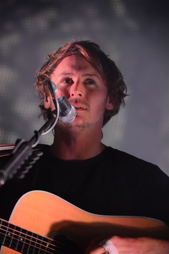 Ben Howard appeared in the Goldenvoice Arena on RockNess 2013's Sunday night. Picture: HNM/ Alasdair Allen