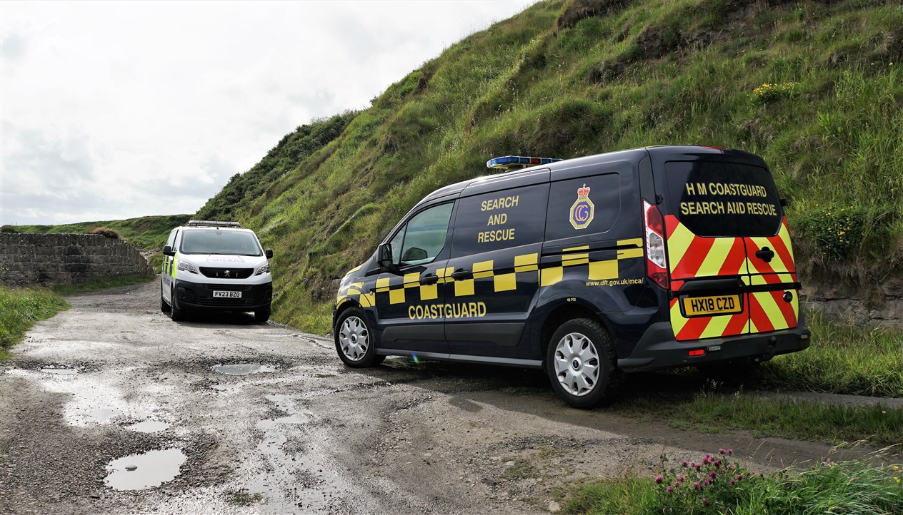 A joint operation by emergency services searching for a missing woman took place around the coastline at Keiss over the weekend. Picture: DGS