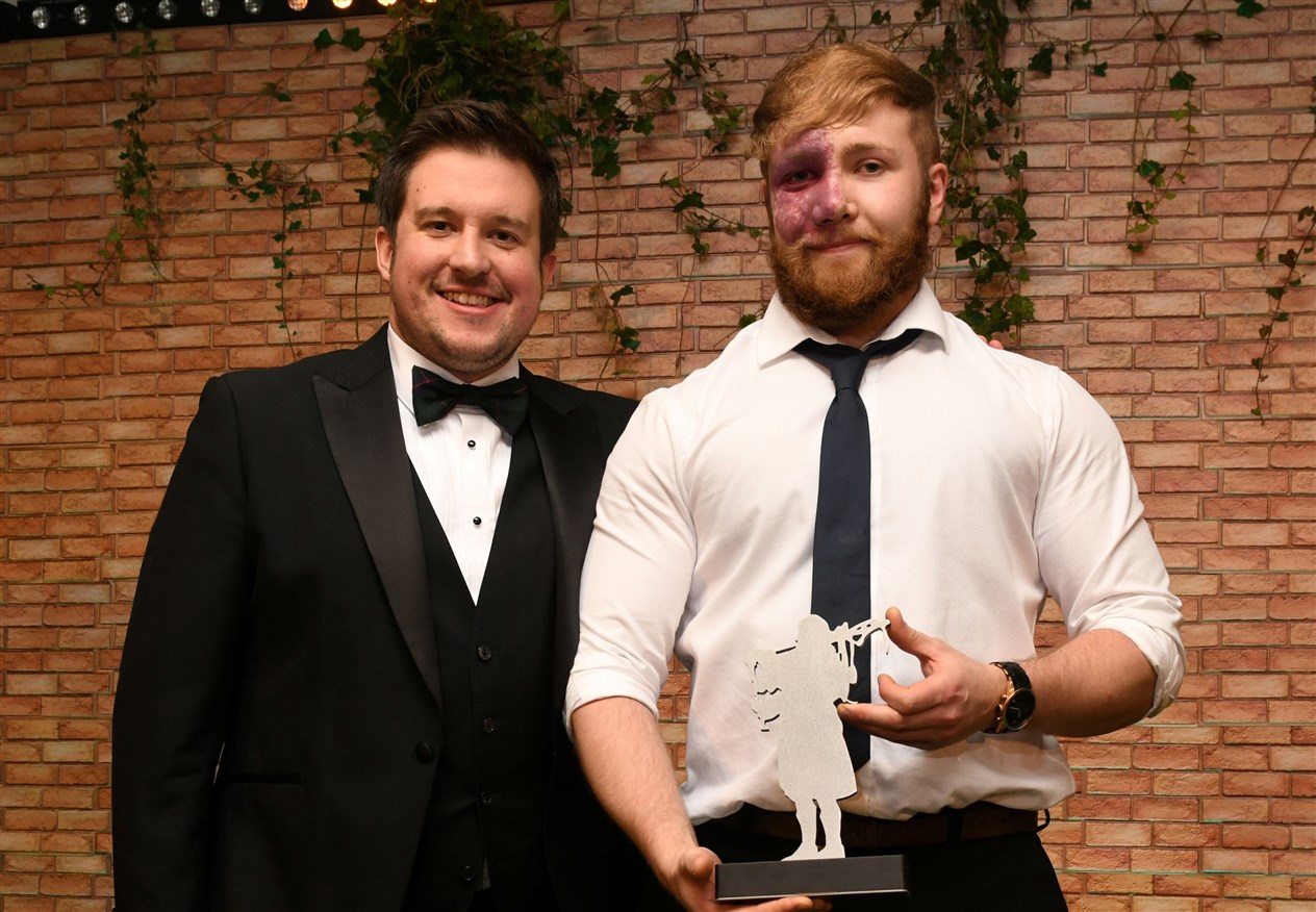 Dylan Wynne (right) won the rising star award. Picture: James Mackenzie