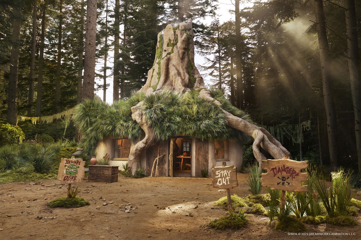 Shrek's swamp hideaway has been brought to life on Ardverikie Estate.