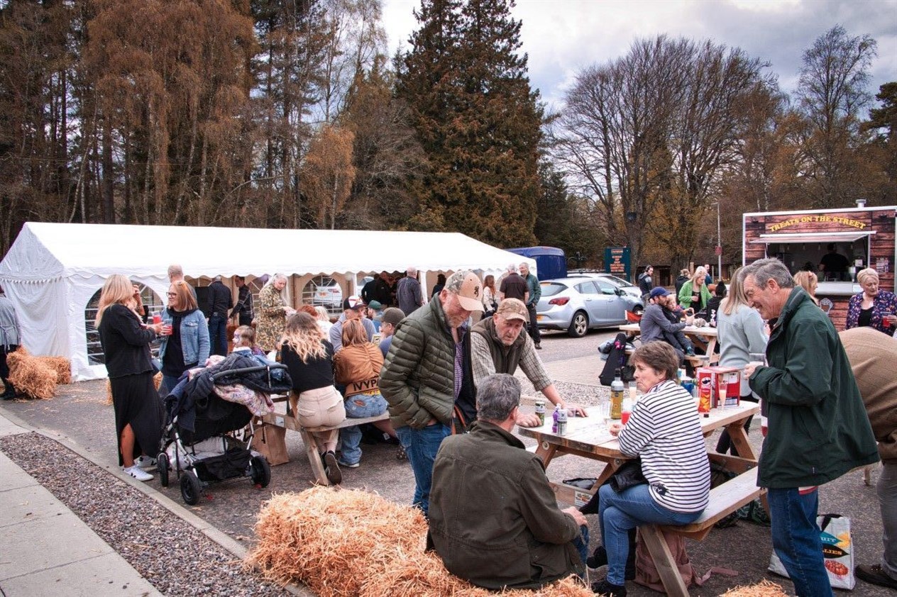 A small community with a big gathering.