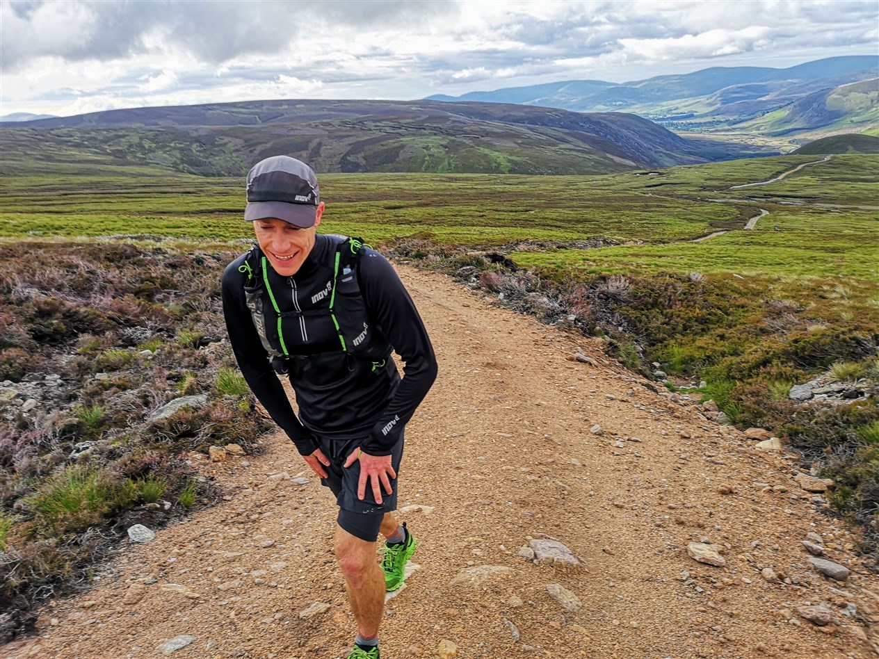 Ian Stewart during his 400km Cairngorms Parkrun, taking in all 58 Munros in the national park.