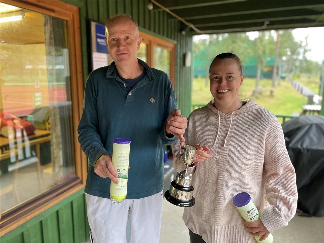 MIXED WIN: Walter Cruickshank and Eve Wilkinson.