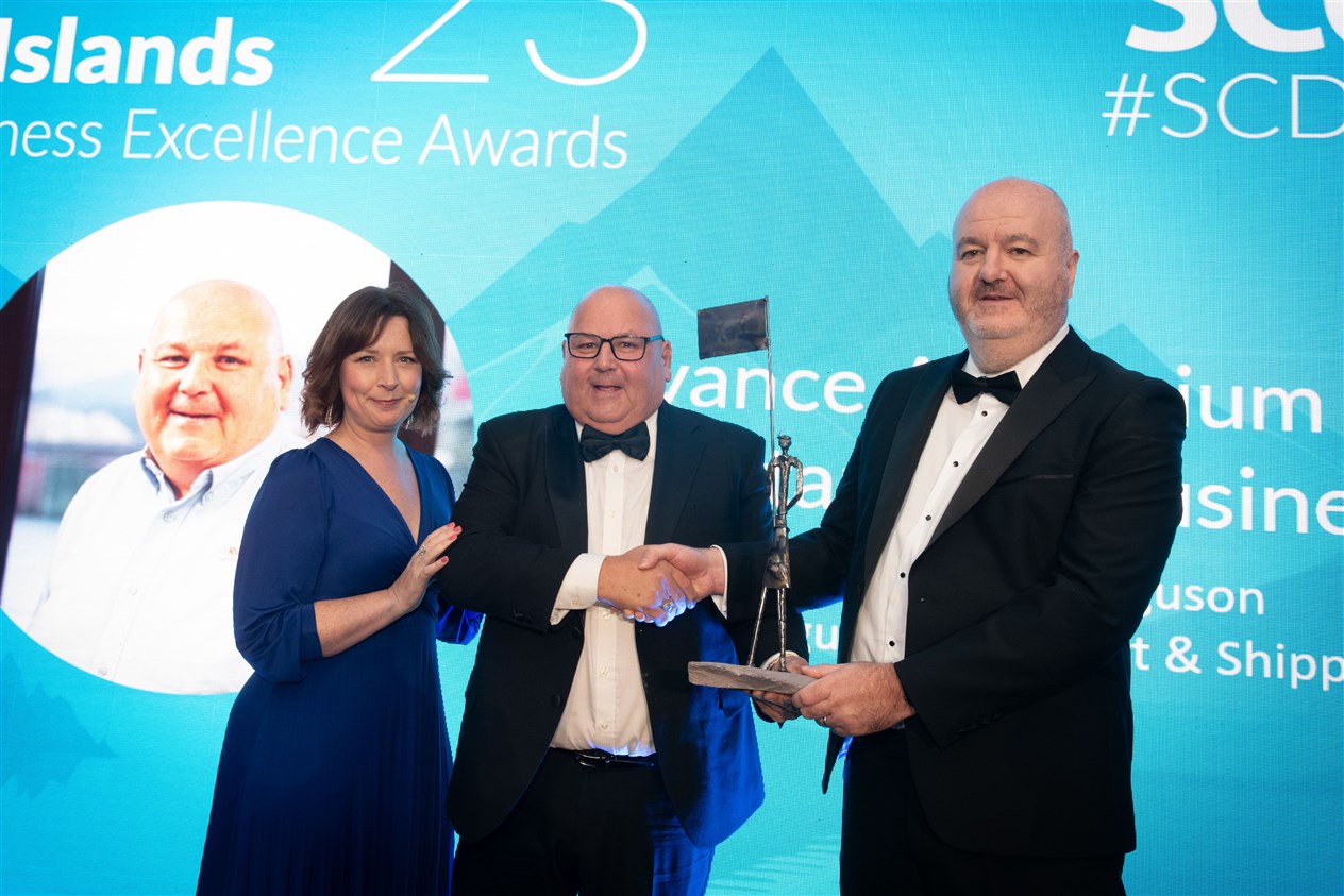 The Alvance Aluminium Award for Outstanding Business Leader: Alasdair Ferguson, Ferguson Transport & Shipping. Picture: Callum Mackay