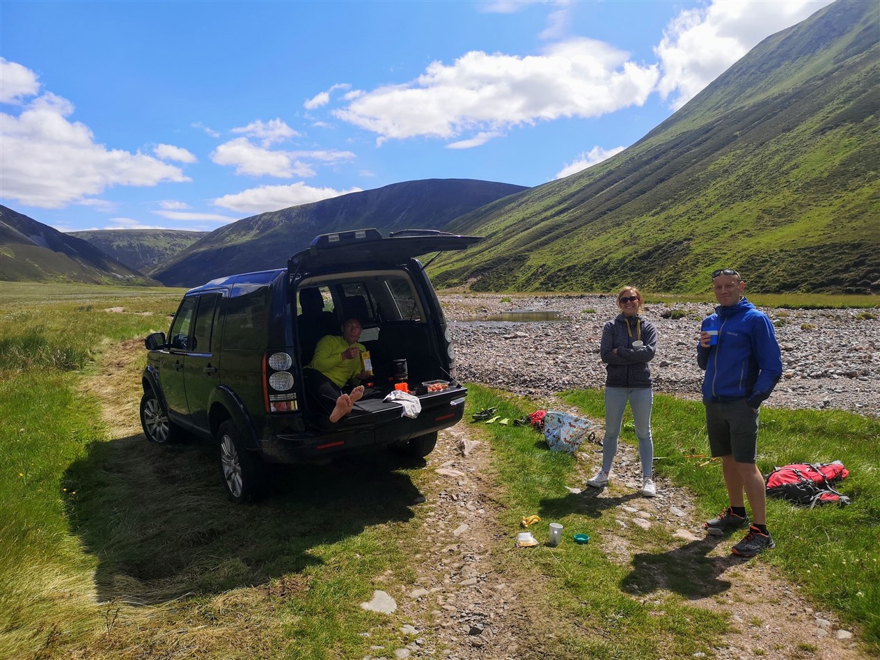 Ian Stewart during his 400km Cairngorms Parkrun, taking in all 58 Munros in the national park.