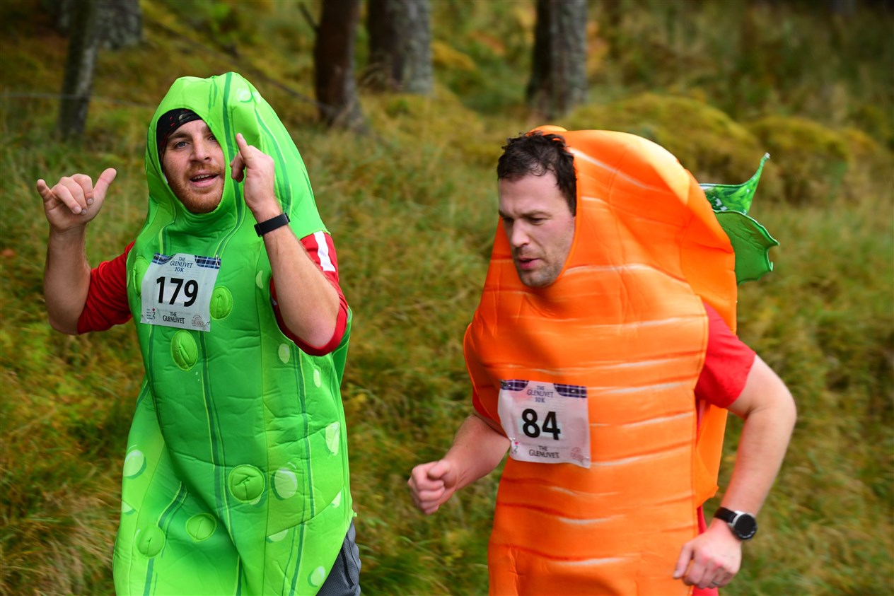 A runner bean and his carrot friendly got into the spirit.