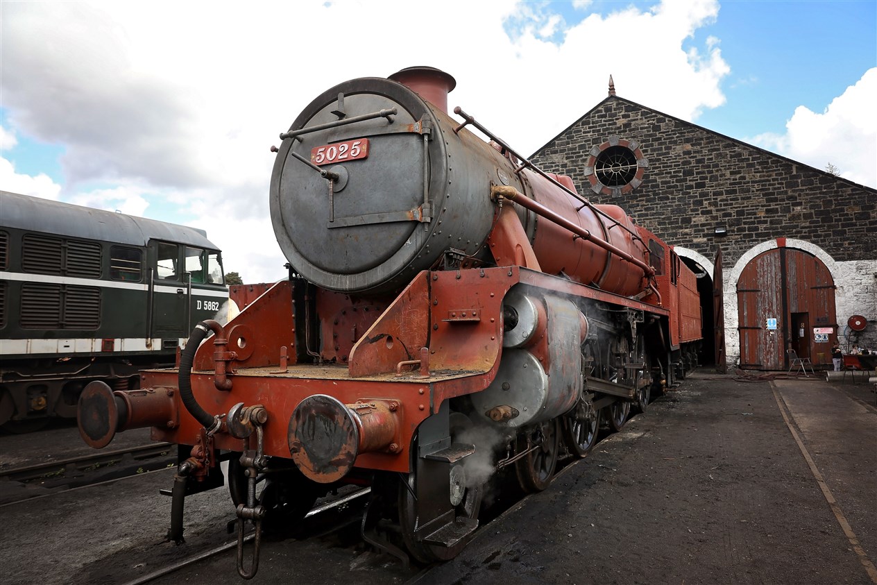 The historic loco will be repainted in the original LMS livery before re-entering service later this year.