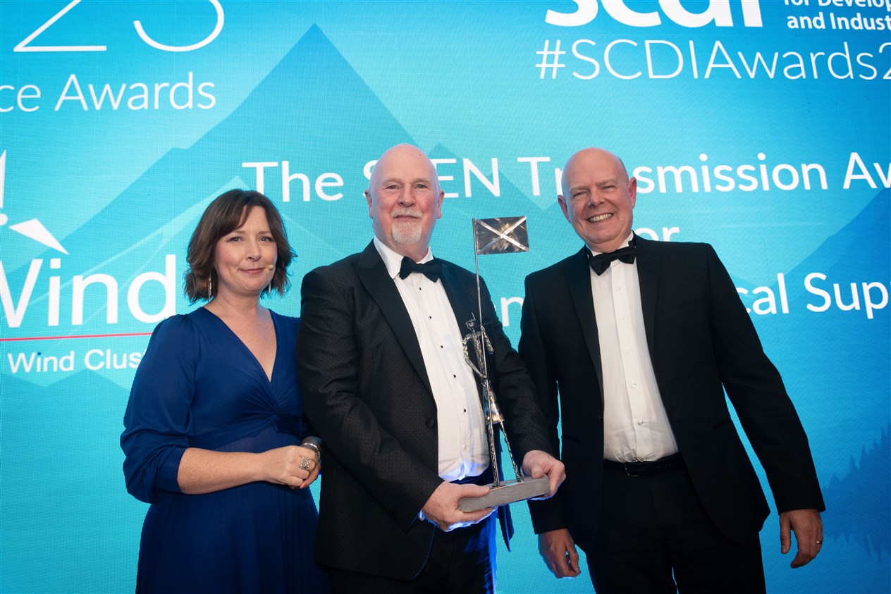 The SSEN Transmission Award for Excellence in Local Supply Chain: DeepWind Cluster. Picture: Callum Mackay