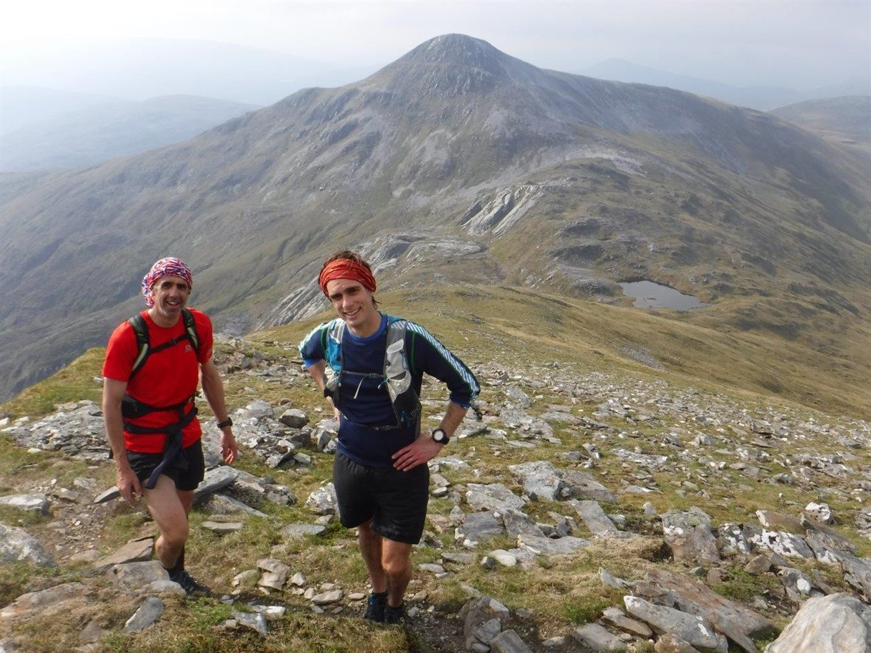 David Gallie (left) and Jonny Muir (right) on the Grey Corries (Mark Hartree)