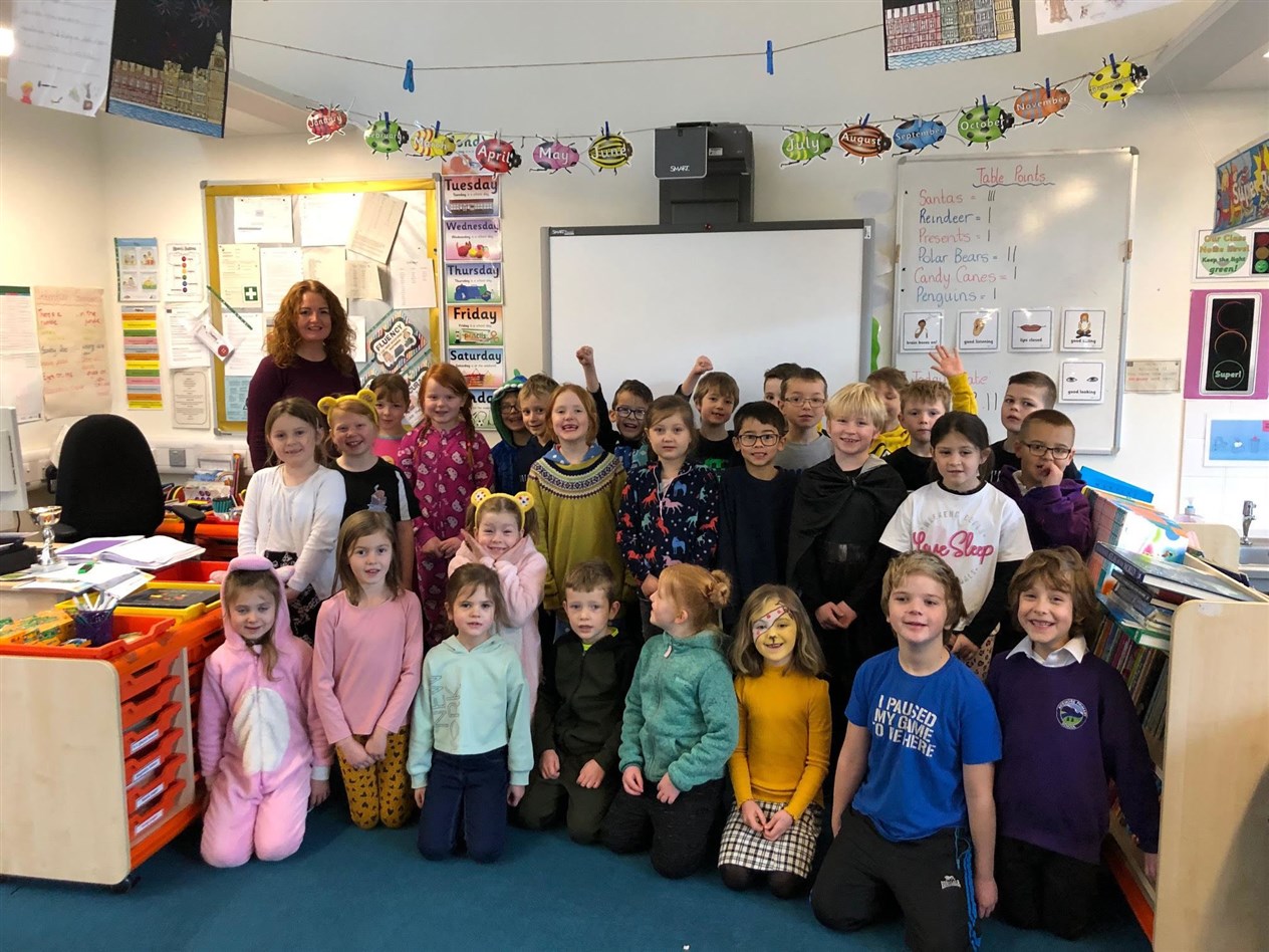 P3 pupils did their bit for the BBC's Children in Need last Friday.