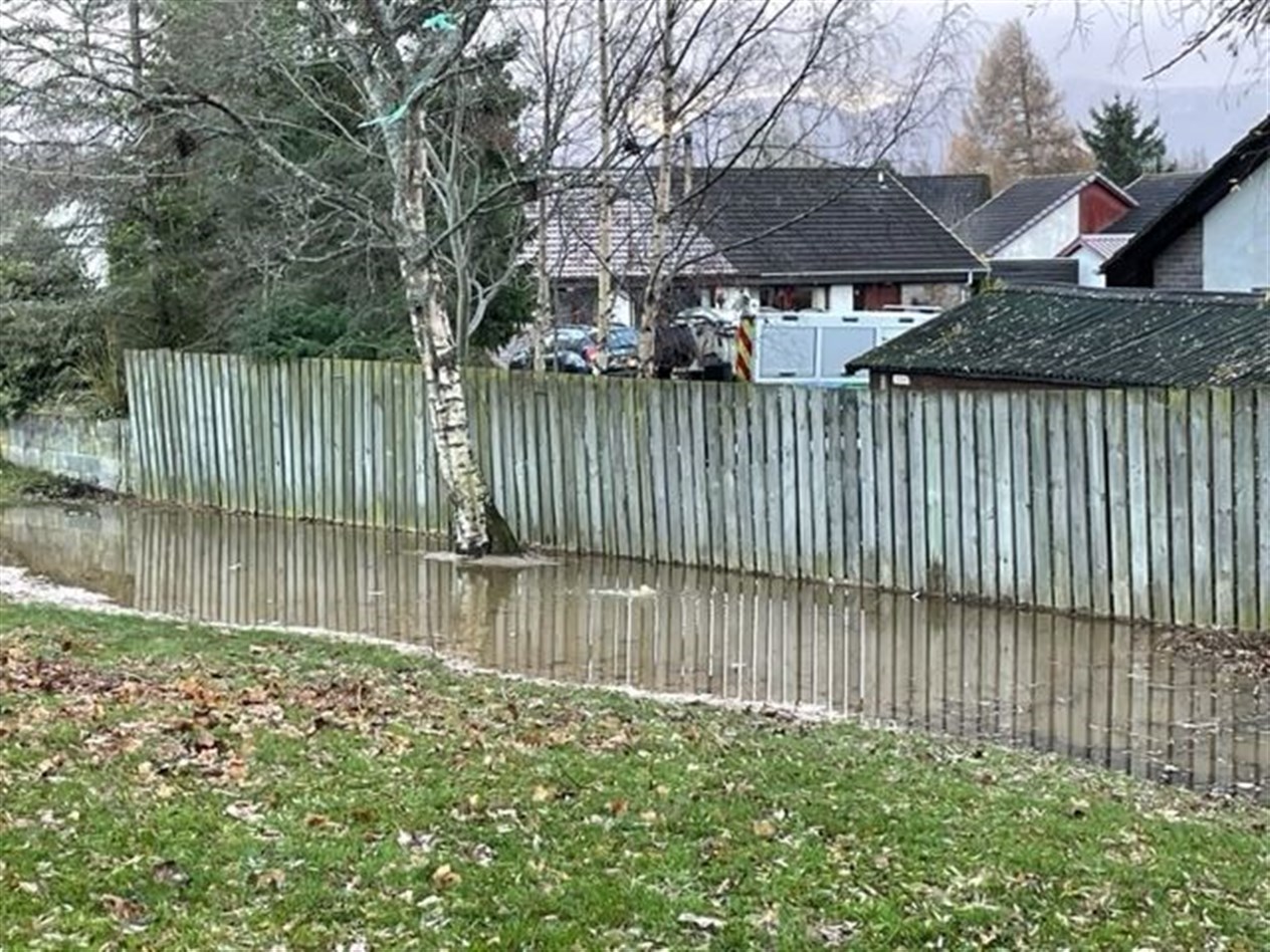 A Scottish Water works van arrived at the site just after 10am.