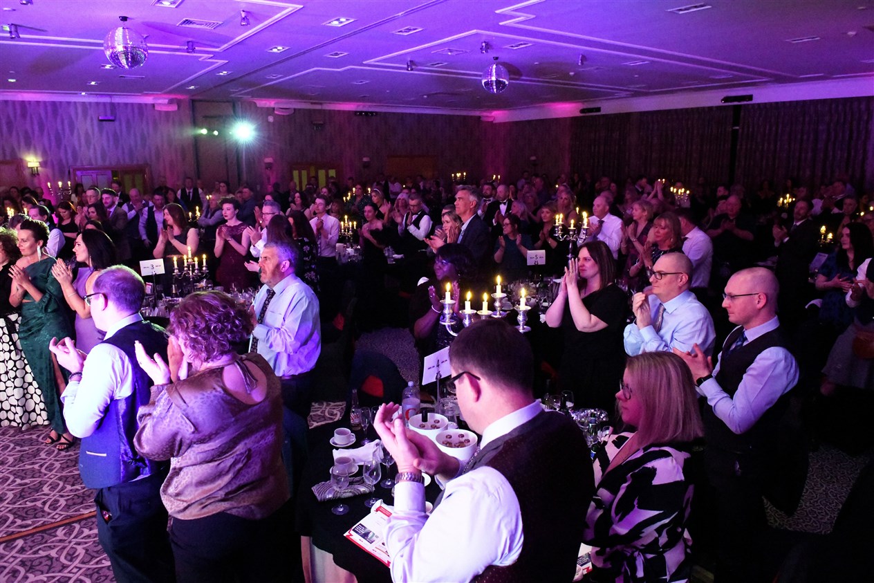 Applause for Mr MacRae. Picture: James Mackenzie.