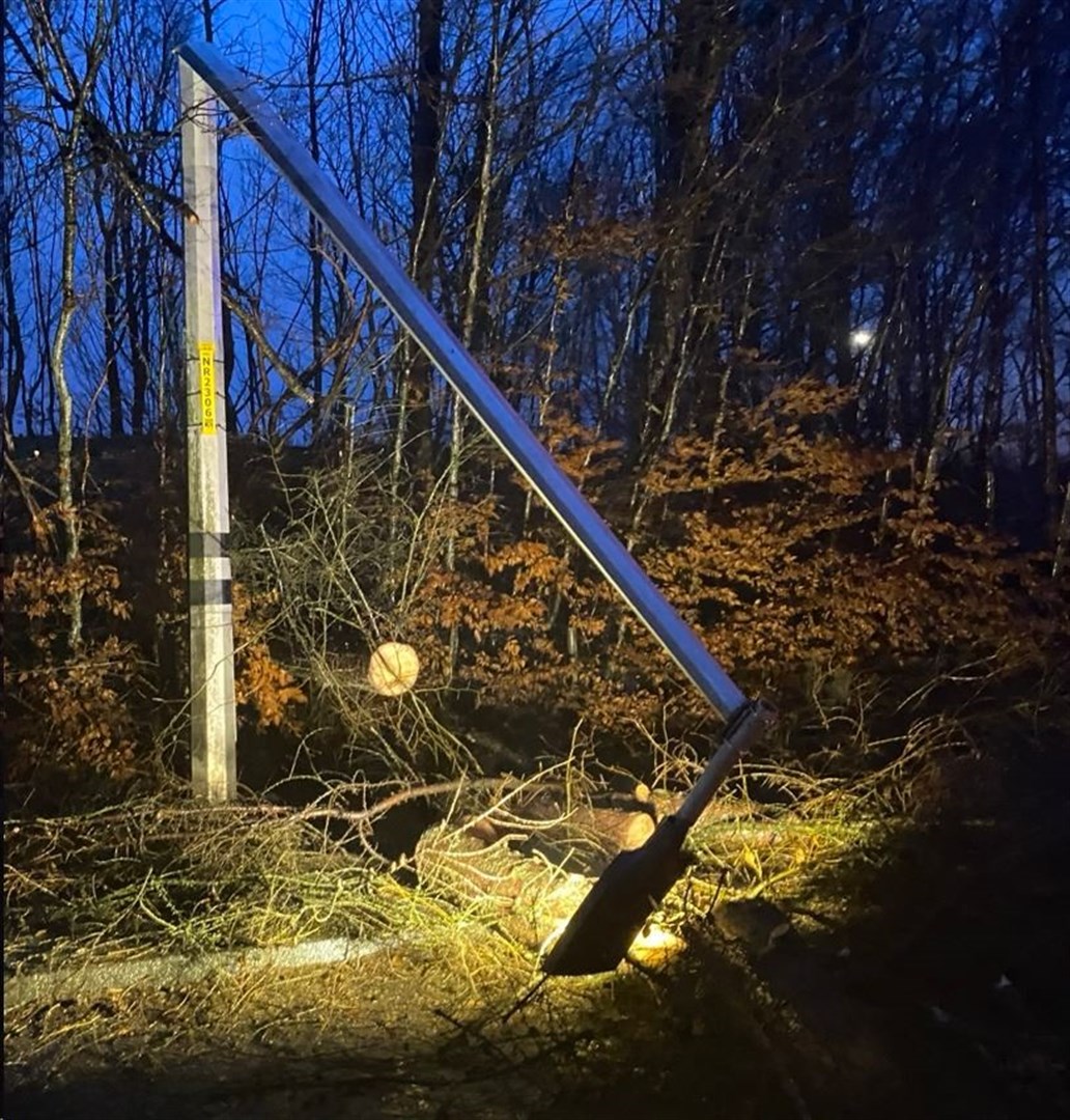 The impact of Storm Gerrit on the A82 near Fort William. Picture: Bear Scotland.