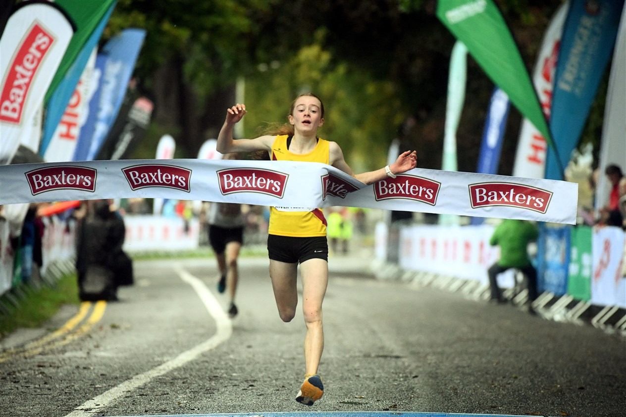 Lois Macrae came 2nd in the 5k. Picture: James Mackenzie.