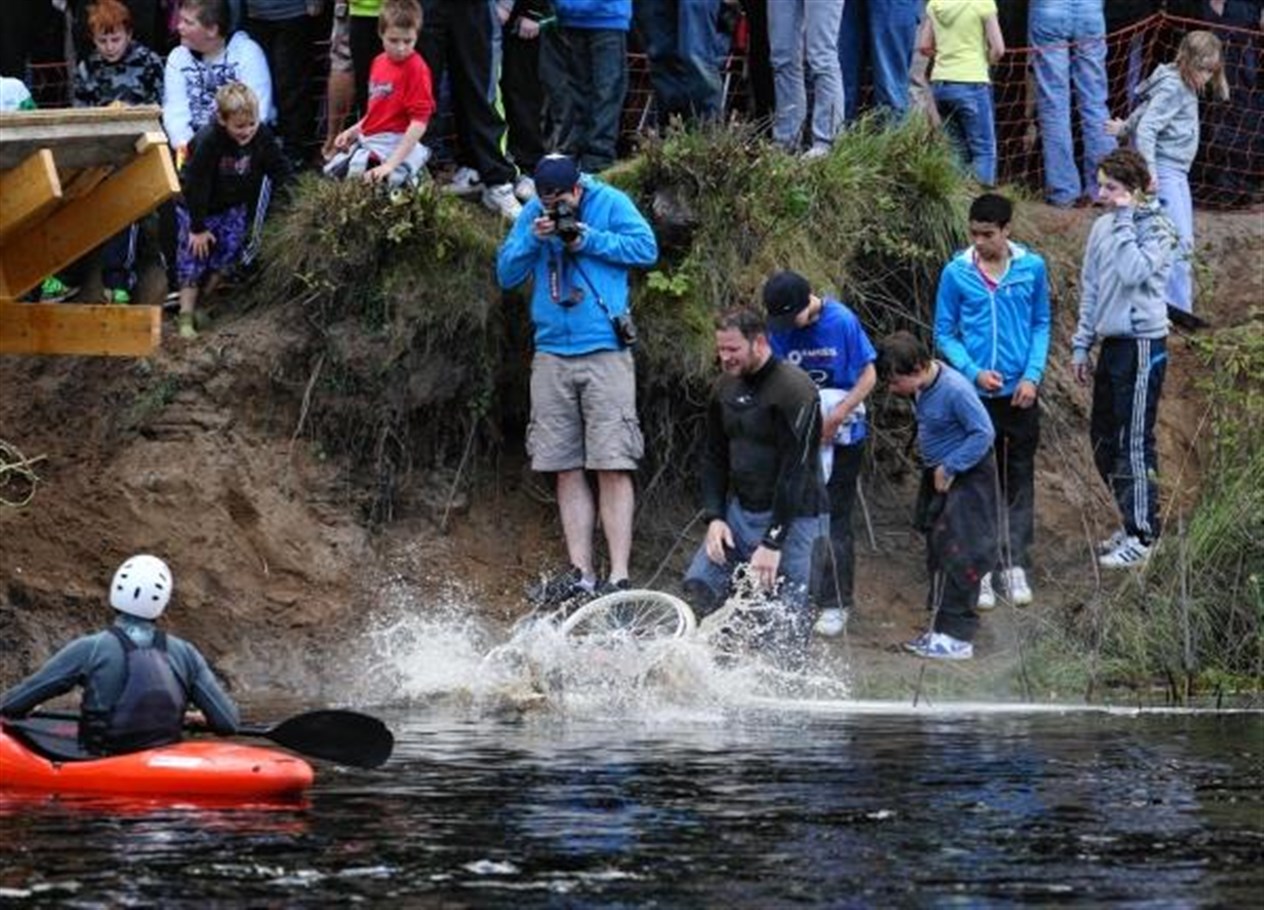 His wheelchair sinks into the deep (Andrew Smith)