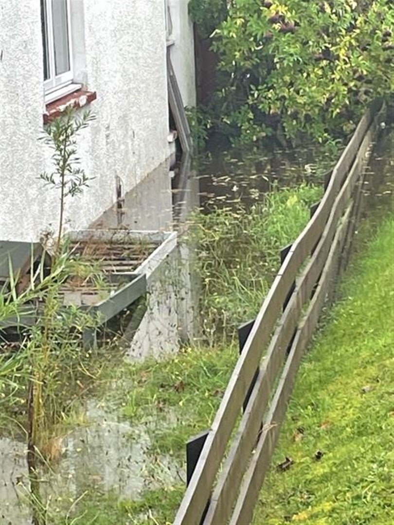 Some residents in Craig-na-Gower were left fearing that their homes were going to be flooded.