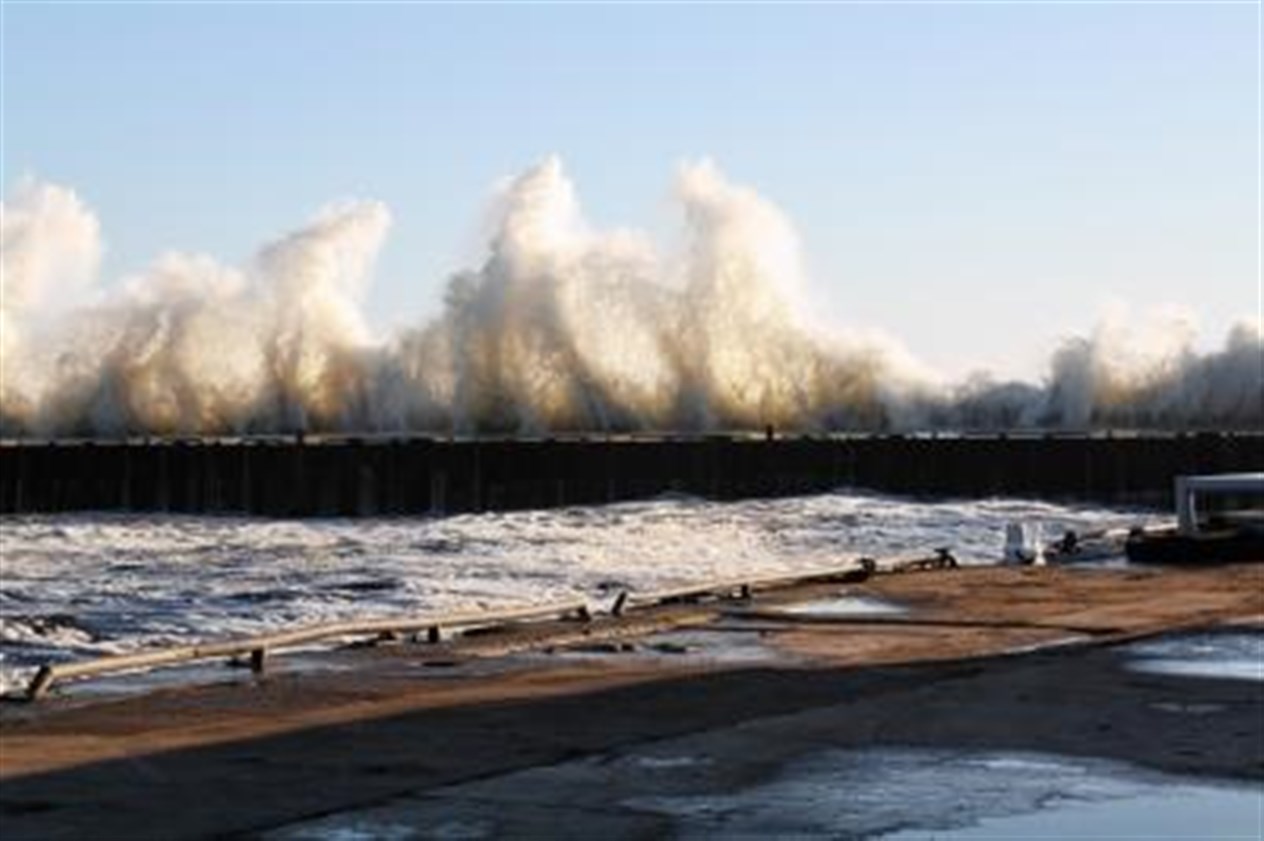 South river pier at Wick harbour by Donnie Plowman.