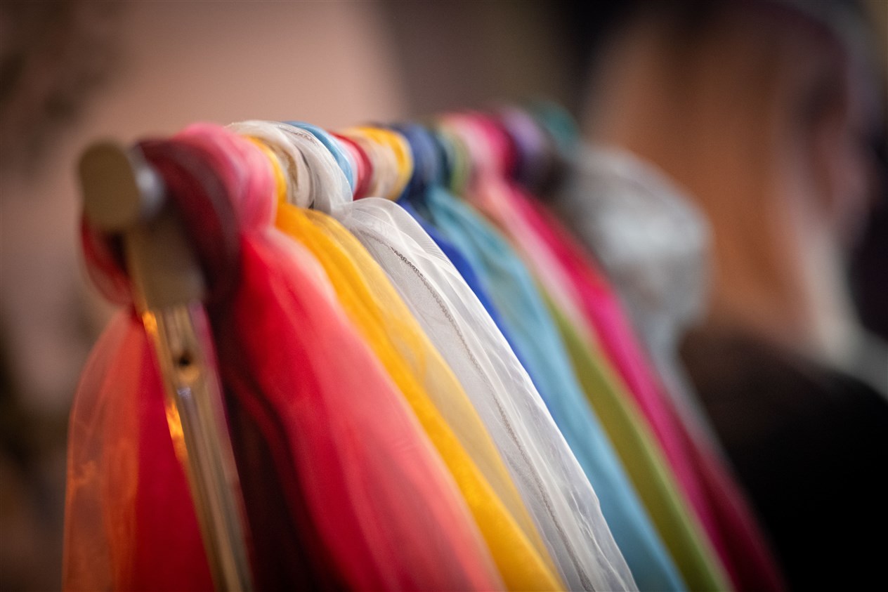 The Aviemore Resort Wedding fair was certainly a colourful occasion. Picture: Callum Mackay.