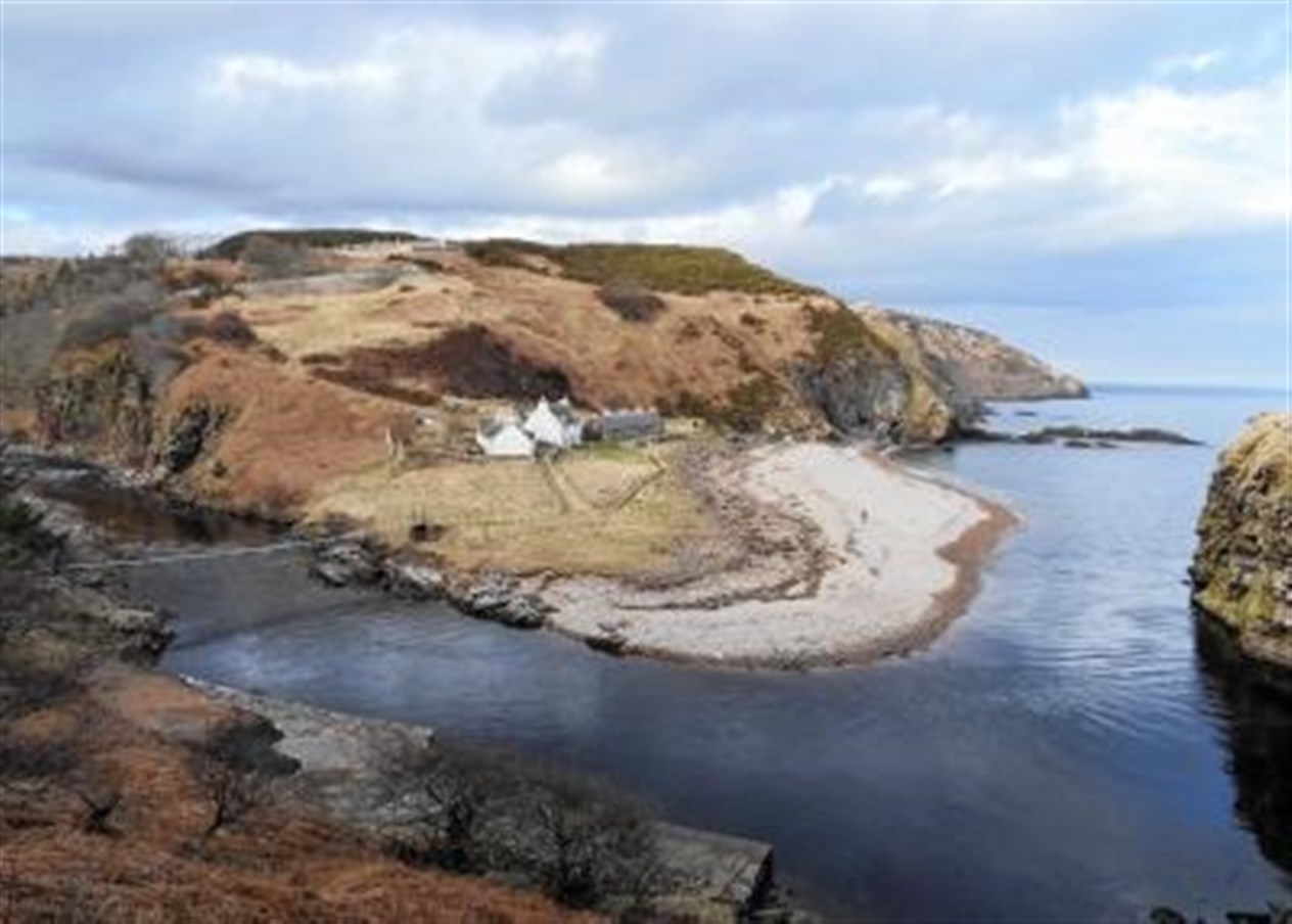 Berriedale beach by Shirley MacBeath of Dunbeath.