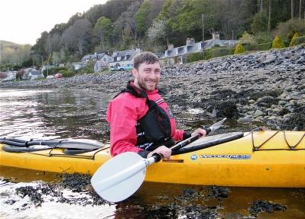Sea kayaking on Moray Firth