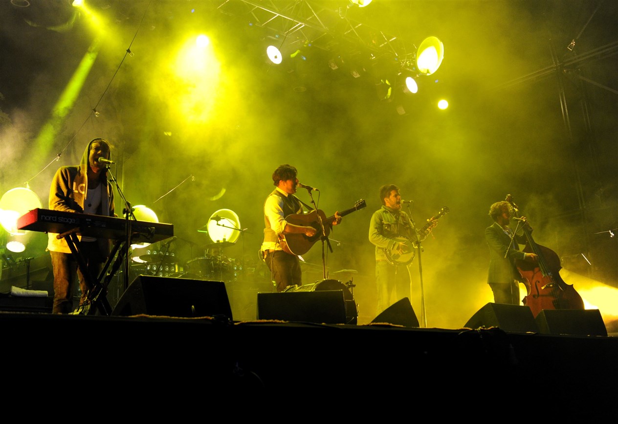 Mumford & Sons at RockNess 2012. Picture: HNM/ Alison White