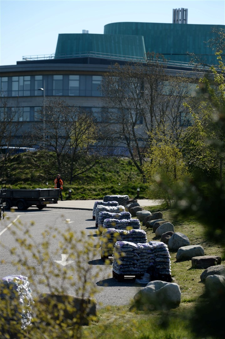 Work starts on the Inverness Campus test centre which is going to be set up this week and operational on Sunday..