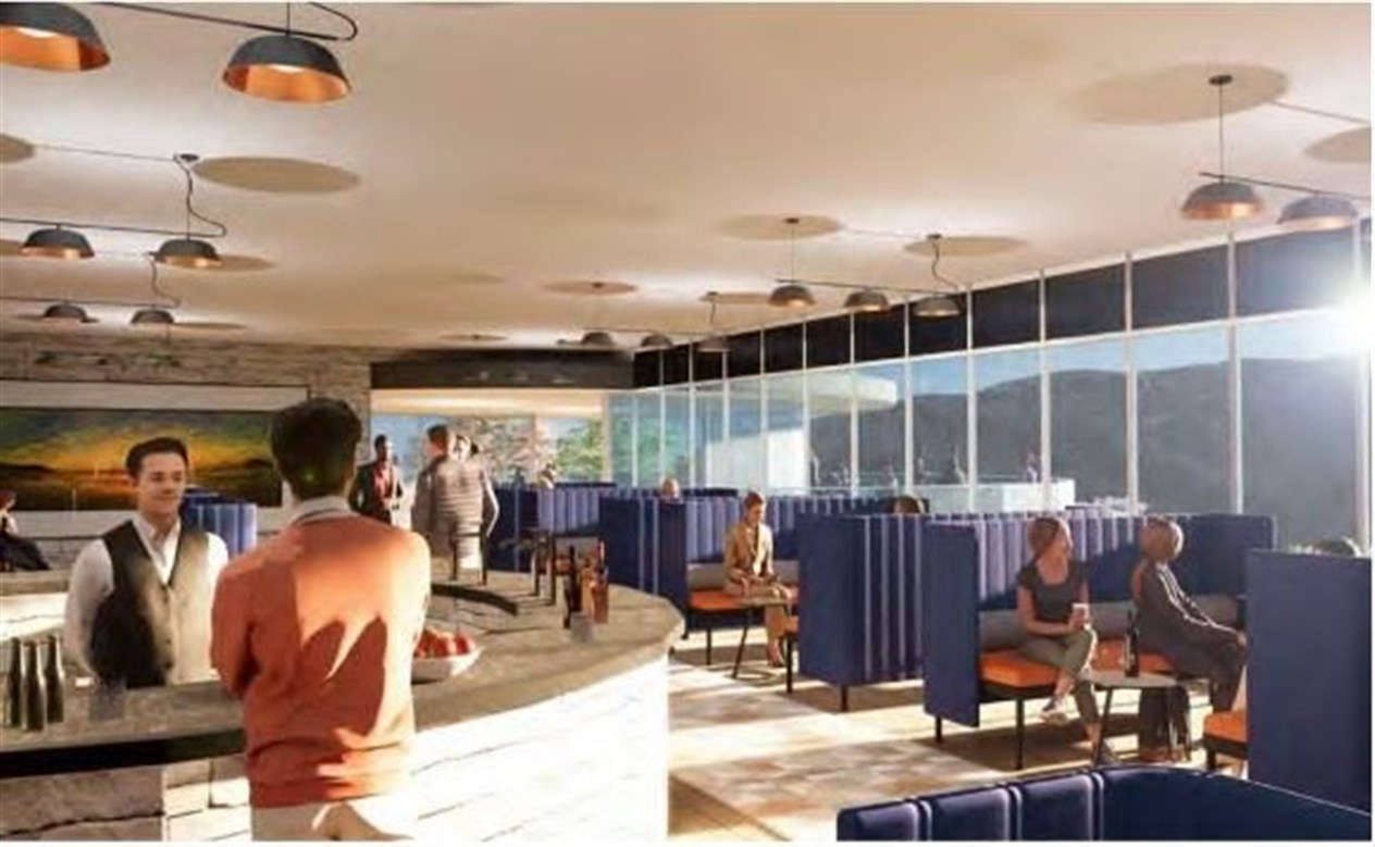 A visual impression of the inside of the proposed bar at the Aviemore resort.