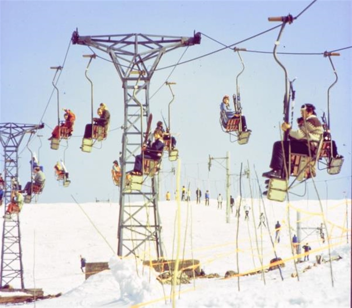 A busy day in the mid 1980s in glorious conditions