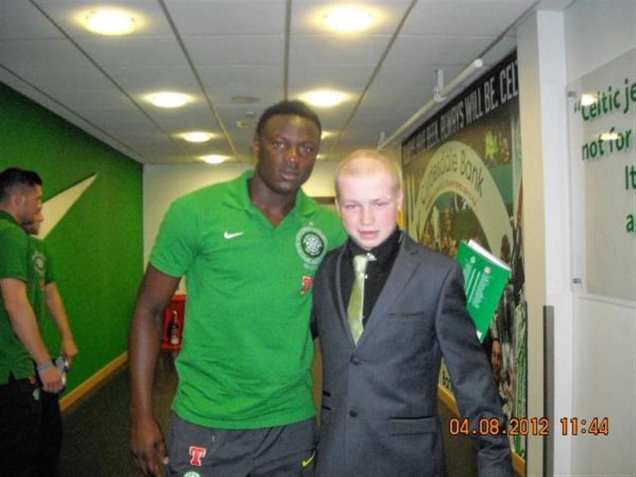 Thomas with Victor Wanyama