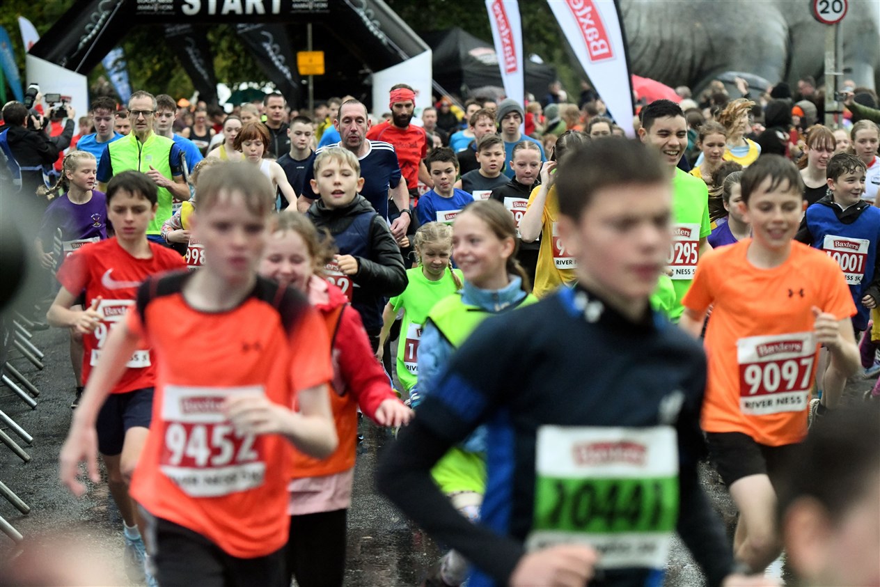The start of the 5k. Picture: James Mackenzie.