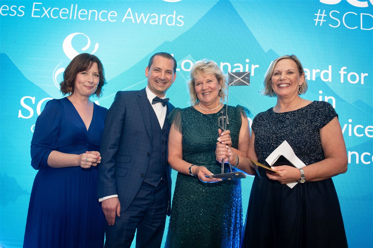 The Loganair Award for Excellence in Customer Service, Care & Experience: Sonas Collection. Picture: Callum Mackay