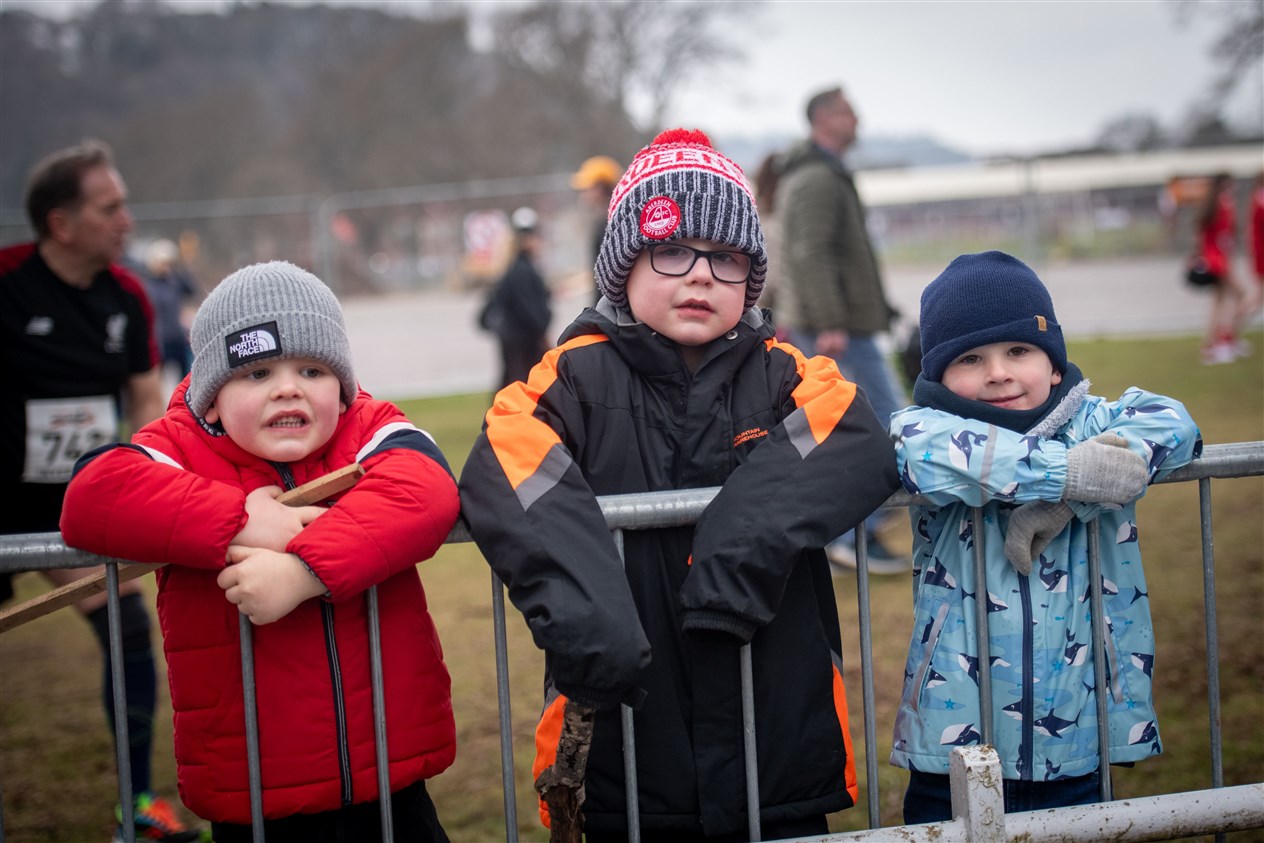 Finlay and Harris Strachan with Innes Michie. Picture: Callum Mackay..