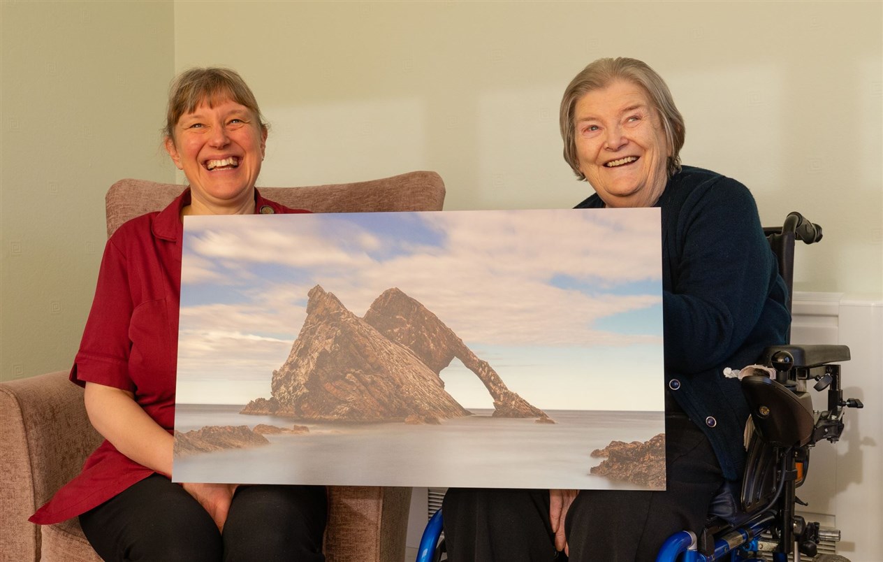 Glenisla activities co-ordinator Catherine Ellwood and resident Dorothy McKilligan.