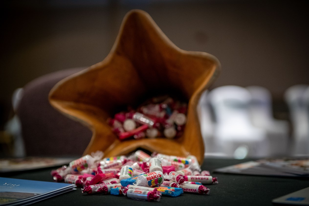 One of the refreshing touches to add flair to a wedding table. Picture: Callum Mackay.