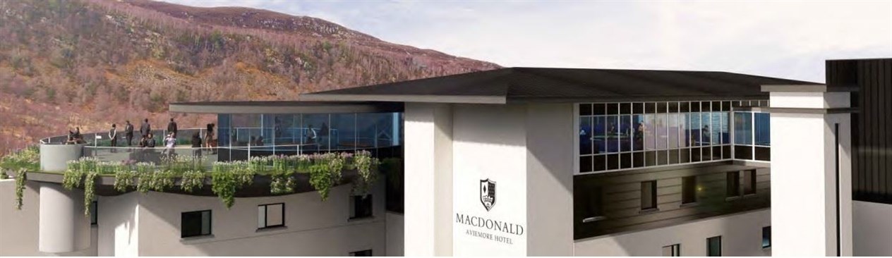 The sky bar is part of plans to modernise the Aviemore Hotel. All images: Mabbett.