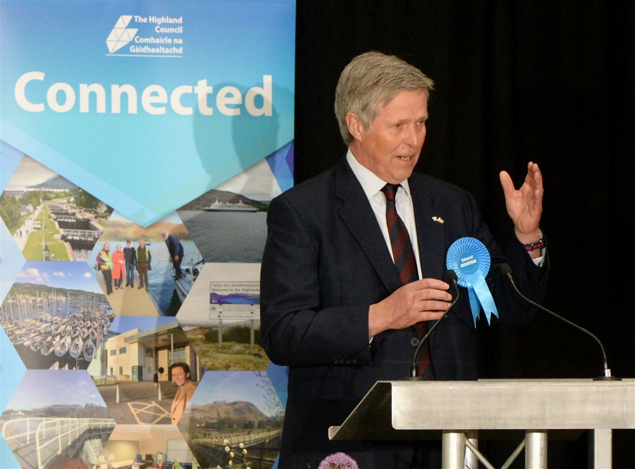 Conservative candidate Edward Mountain who will hope to be returned to Holyrood on the list.