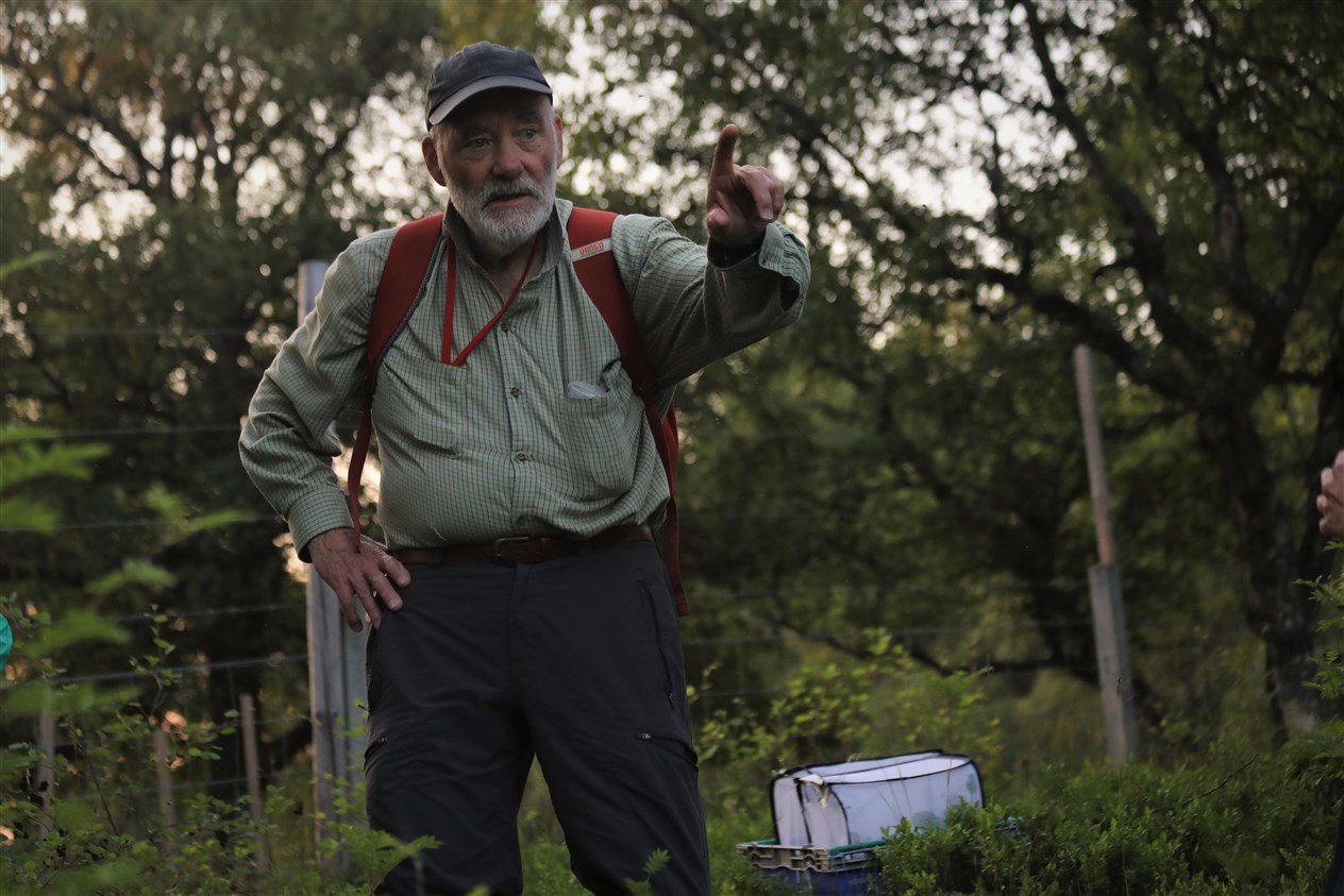 Stewart Taylor who has worked on safeguarding the species for several years and who identified a suitable site in the strath.