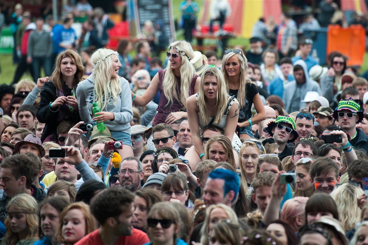 A view of the crowd from RockNess 2012. Picture: HNM/ Callum Mackay