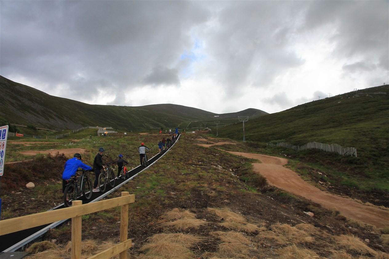 The bike trails have officially opened today at the mountain resort.