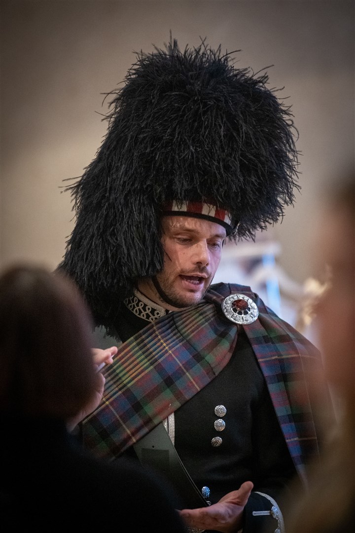 Danny MacLeod – The Loch Ness Piper at the fair. Picture: Callum Mackay.